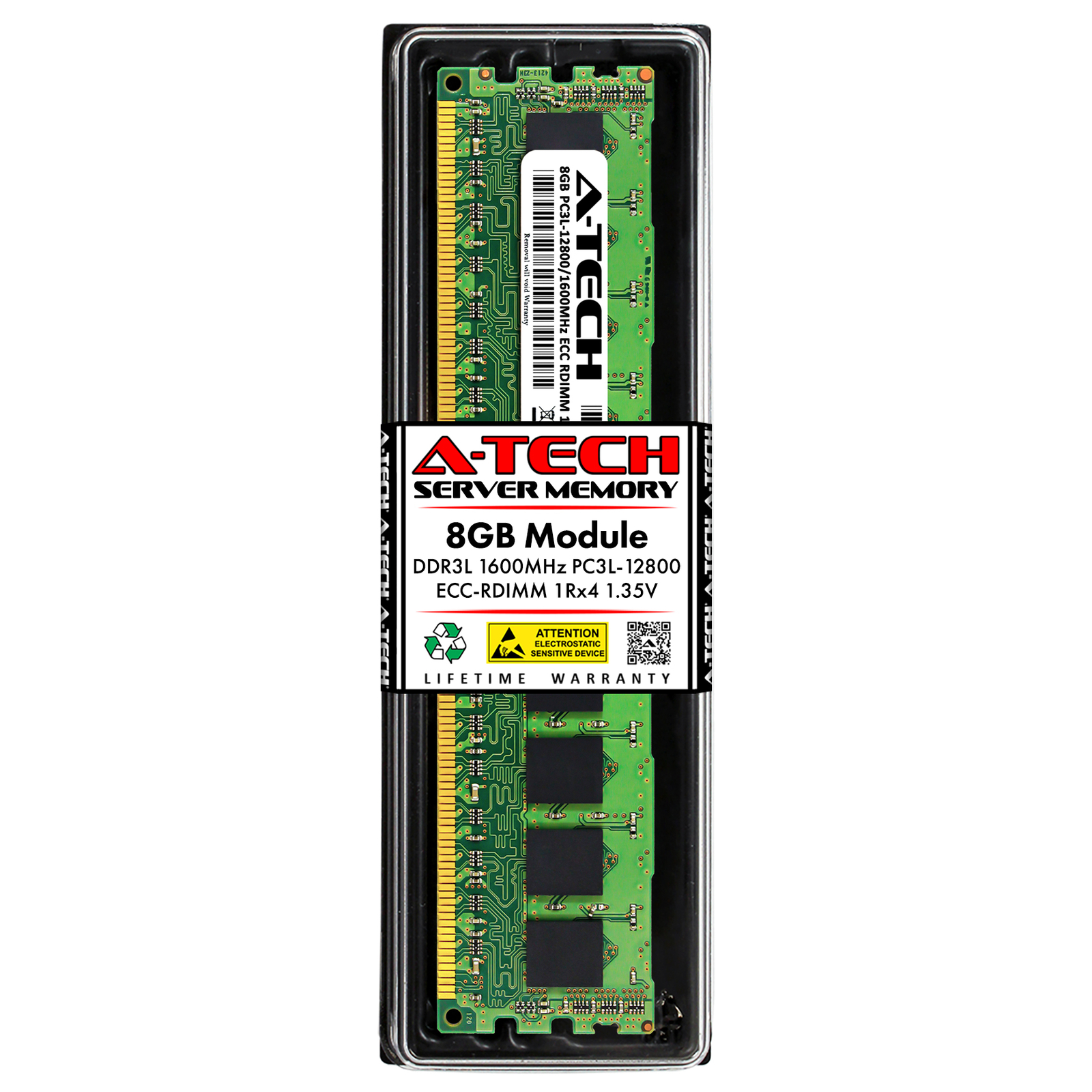 8GB PC3L-12800 ECC REG Memory RAM for Dell PowerEdge R720 (A7134886 Equivalent)