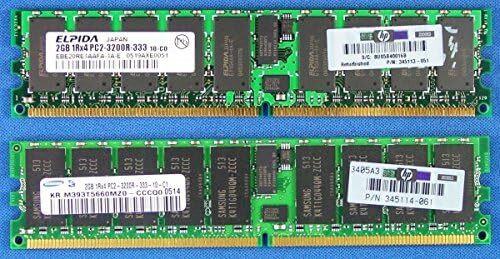 HP 343057-B21 345114-061 4GB (2x2GB) PC2-3200 KIT DL380 G4 ML370 G4