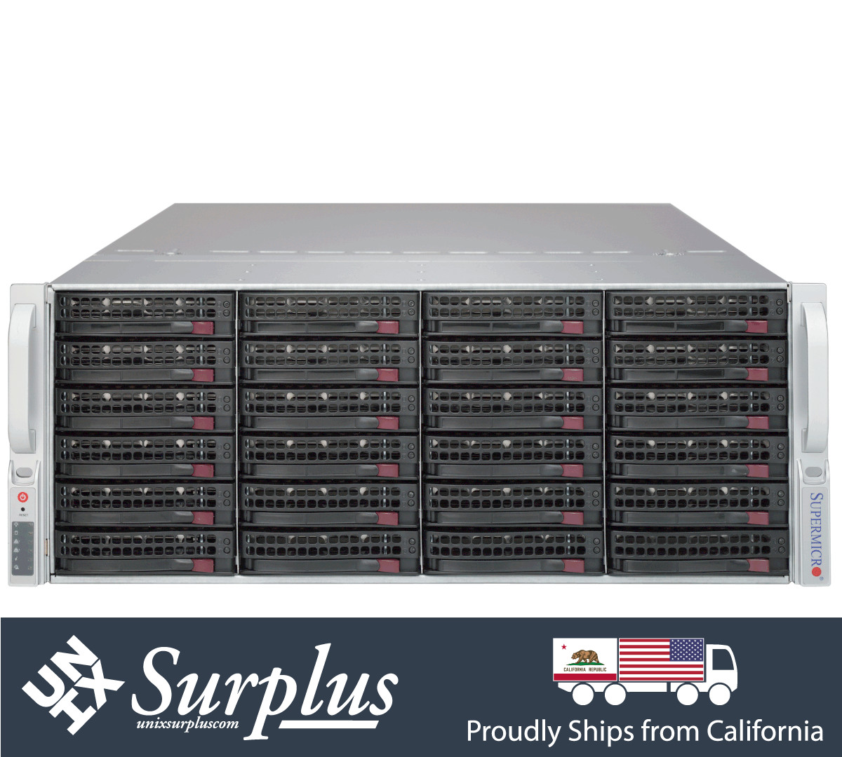 Supermicro 4U 36 Bay SAS3 Server X10DRH-iT Xeon 28 Cores 128GB AOC-S3008L SQ PS