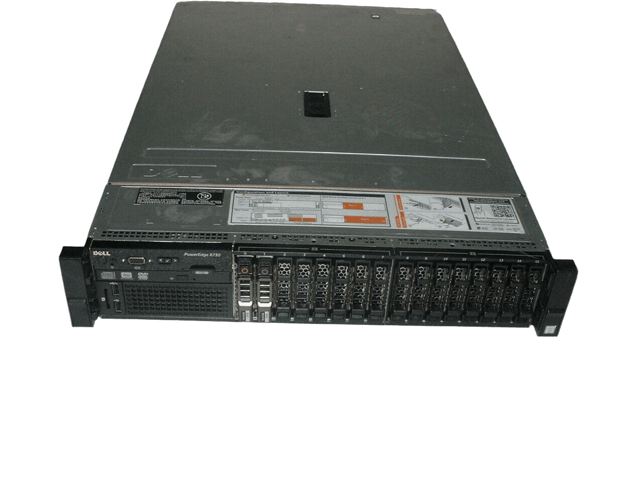 Dell Poweredge R730 2x Xeon E5-2667v3 3.2ghz 16-Cores | 64gb | H730 | 16x Trays