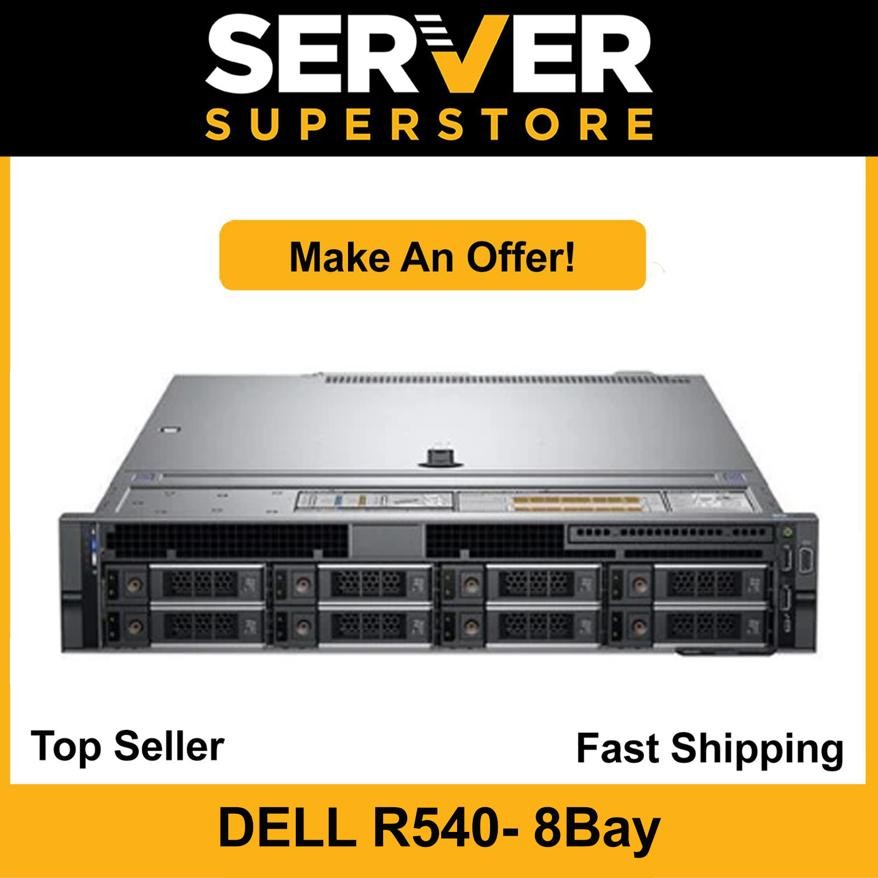Dell PowerEdge R540 Server 2x Gold 6138 = 40 Cores H730P 256GB RAM 2x 10TB SAS