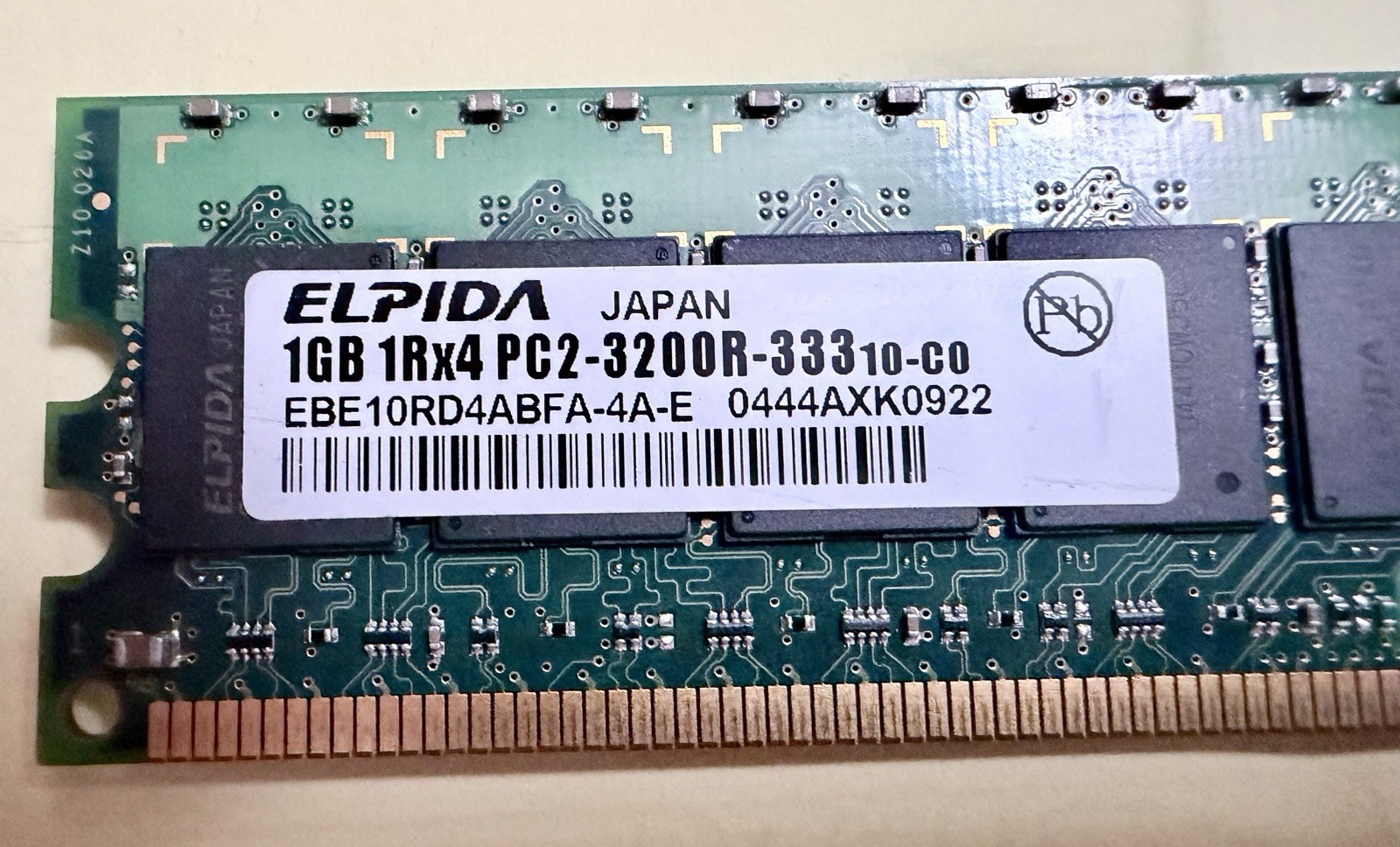 HP Server 1GB Ram Modules P/N 345113-051 PC2-3200 DDR2