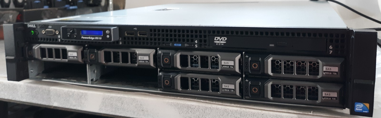 Dell PowerEdge R510 E12S Intel Xeon X5560 Server NO RAM HDD w/ 2x 1100w PSU
