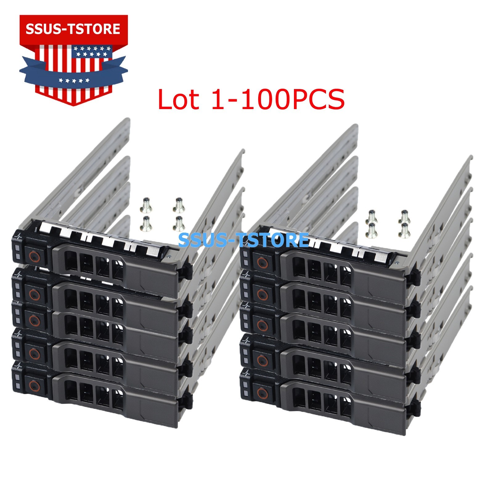 Lot 2.5″ 8FKXC Drive Caddy Tray For Dell PowerEdge R730 R730XD R630 R720 R430