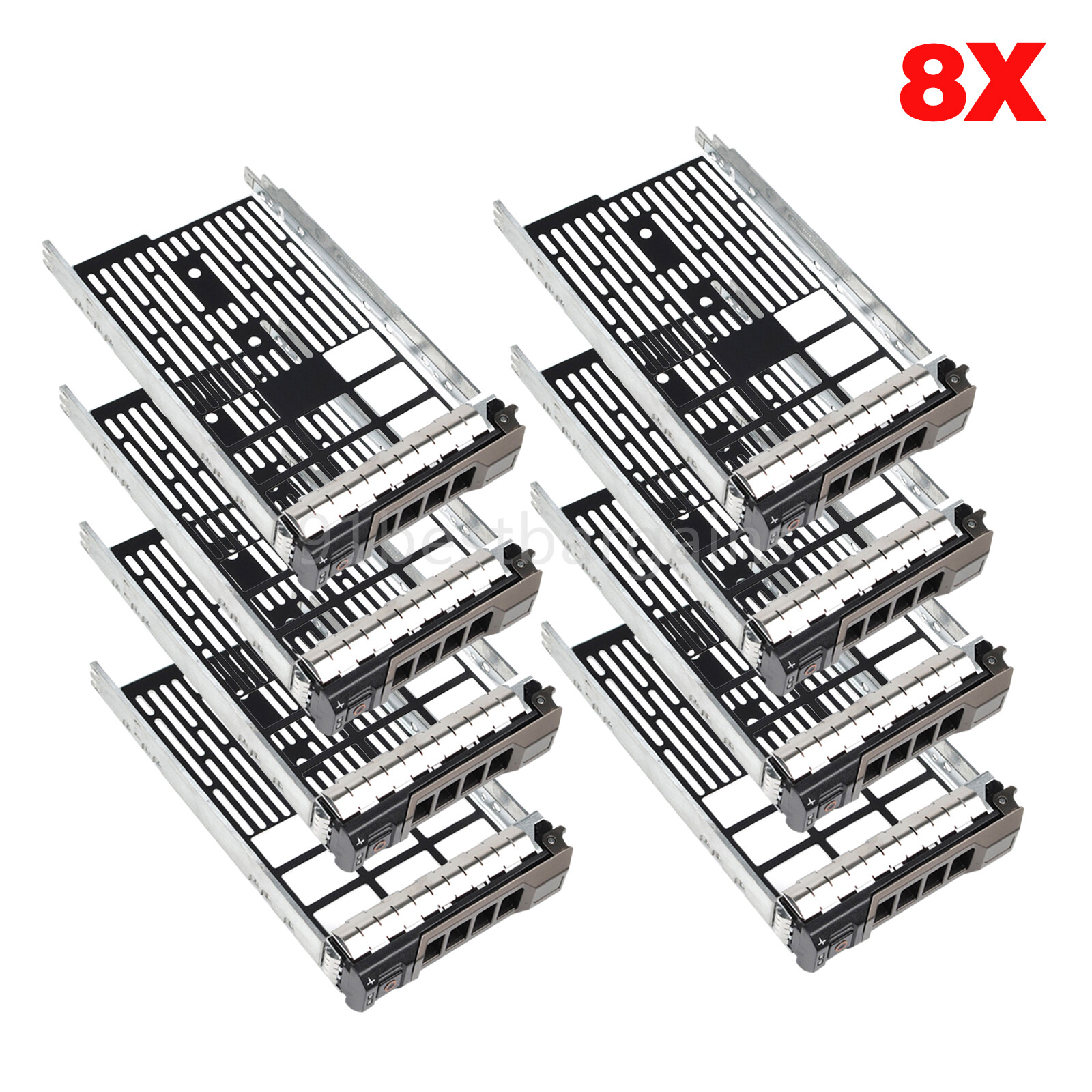 8PCS F238F 3.5″ LFF SAS SATA HDD Drive Tray Caddy For Dell Poweredge R720XD