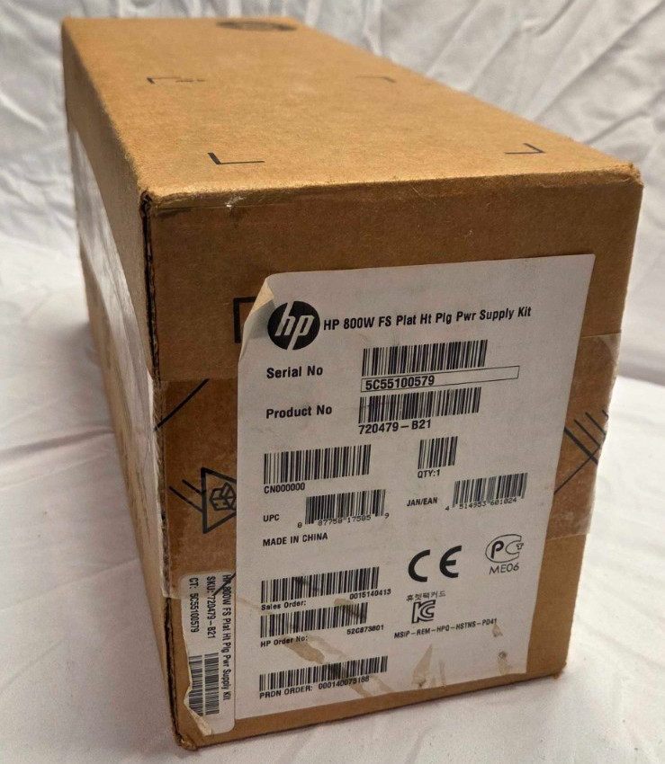 [NEW SEALED] Genuine HP Server 800W FS Hot Plug Power Supply – 720480-B21