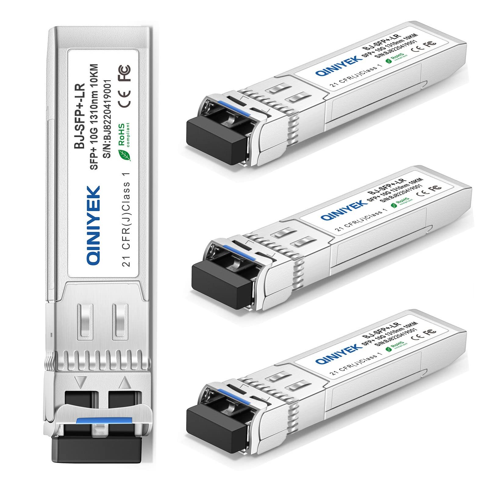 4 Pack 10GBase-LR SFP+ Transceiver 10G Singlemode SFP+ LC Module for Cisco S…