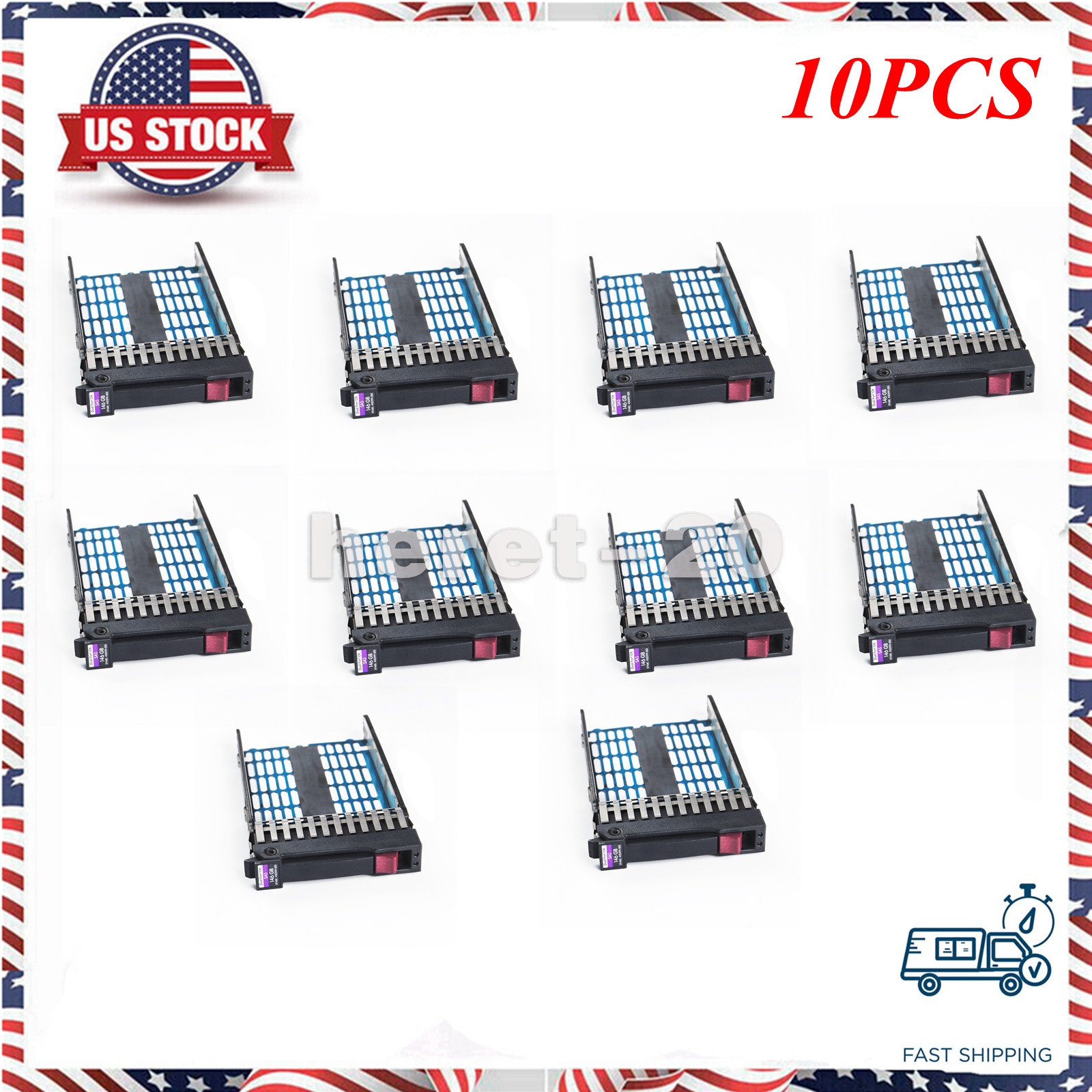 10PCS For HP 378343-002 2.5 SAS SATA Tray Caddy ML350 DL580 DL380 DL360 G6 G7