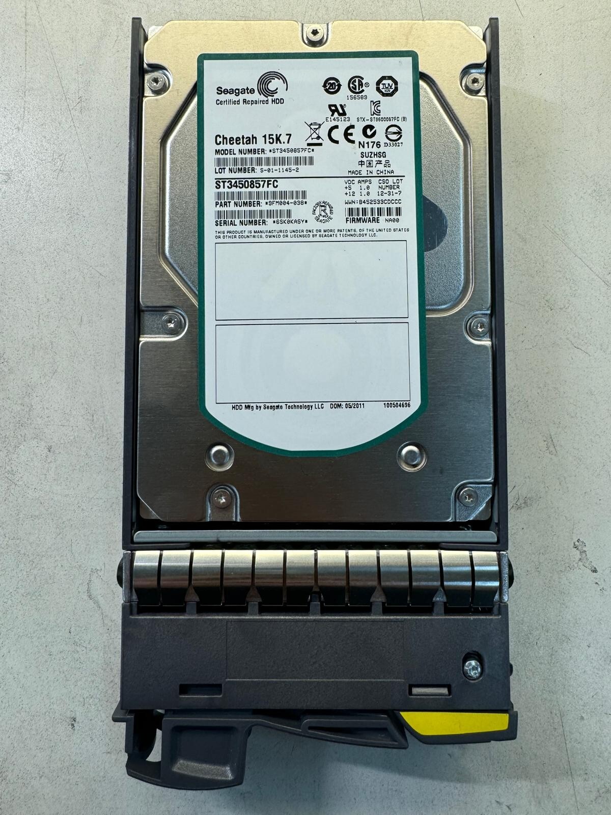 NetApp 450GB 108-00205+B2 X291A-R5 15K RPM 4.0Gbps FC 3.5″ Server Hard Drives