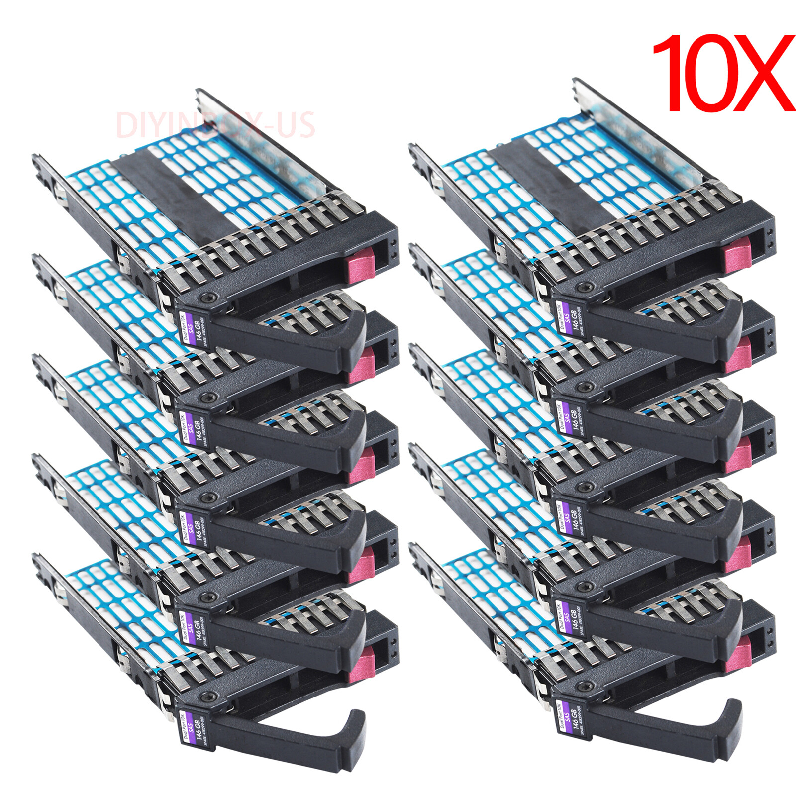 10-pcs HP 378343-002 2.5″ Drive Tray Caddy FOR HP DL580 DL360 DL380 G4 G5 G6 G7