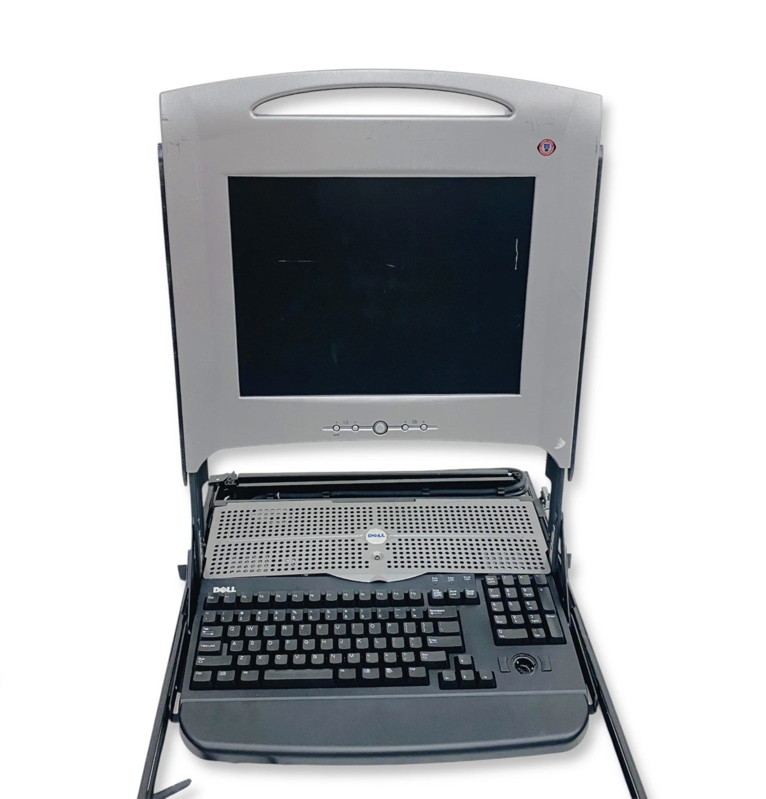Dell PowerEdge 15FP 15″ LCD Rackmount Console 4U125 KVM with Keyboard