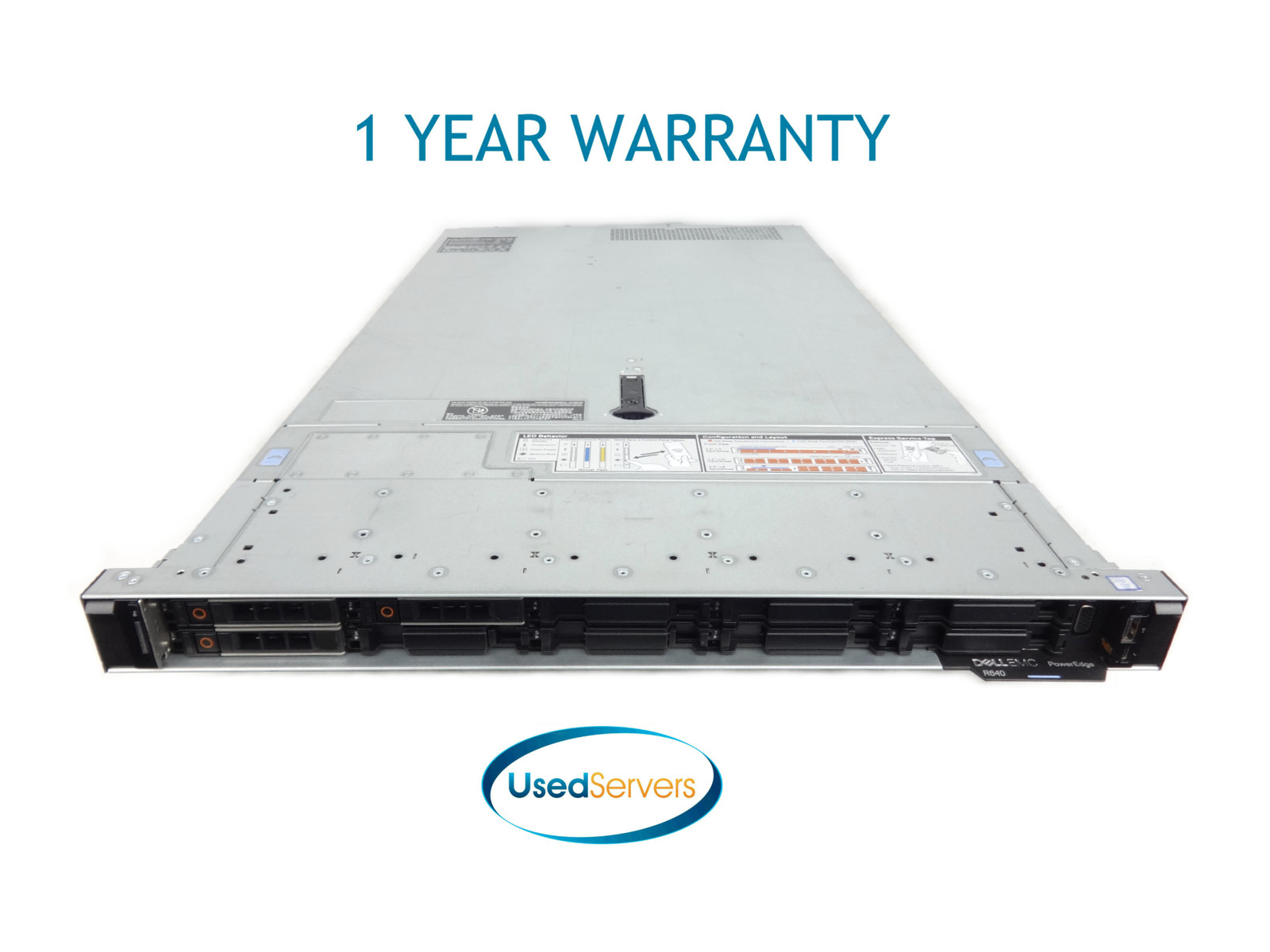 Poweredge R640 10SFF 2x Gold 6132 2.6GHZ=28Cores 64GB 2133 3x HD TRAY H730P