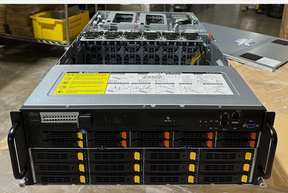 Gigabyte 4U AI Server 10x Nvidia GPU 2x Xeon Gold 6150 36 Core 2.7GHz DDR4 RAM