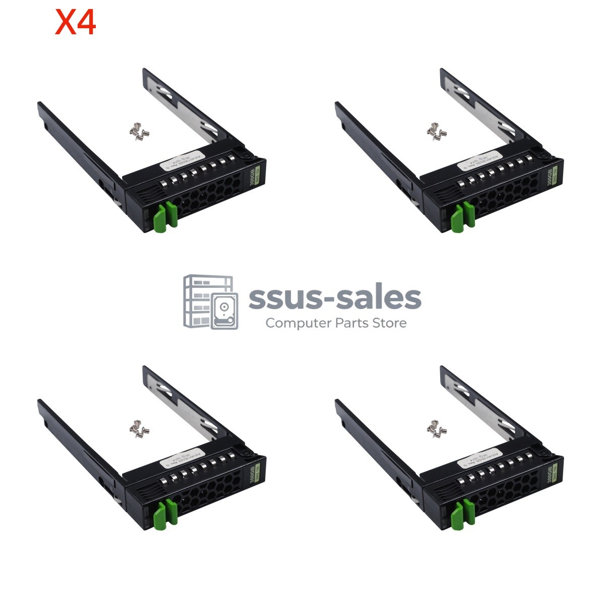 X4 For Fujitsu TX150 RX200 RX300 RX350 S8 2.5″ SAS SATA HDD Caddy A3C40135103
