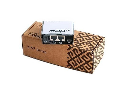 MikroTik RBmAP2nD 2xLAN WIFI Wireless N 2.4Ghz Router mAP 2nD ADAPTER INCLUDED
