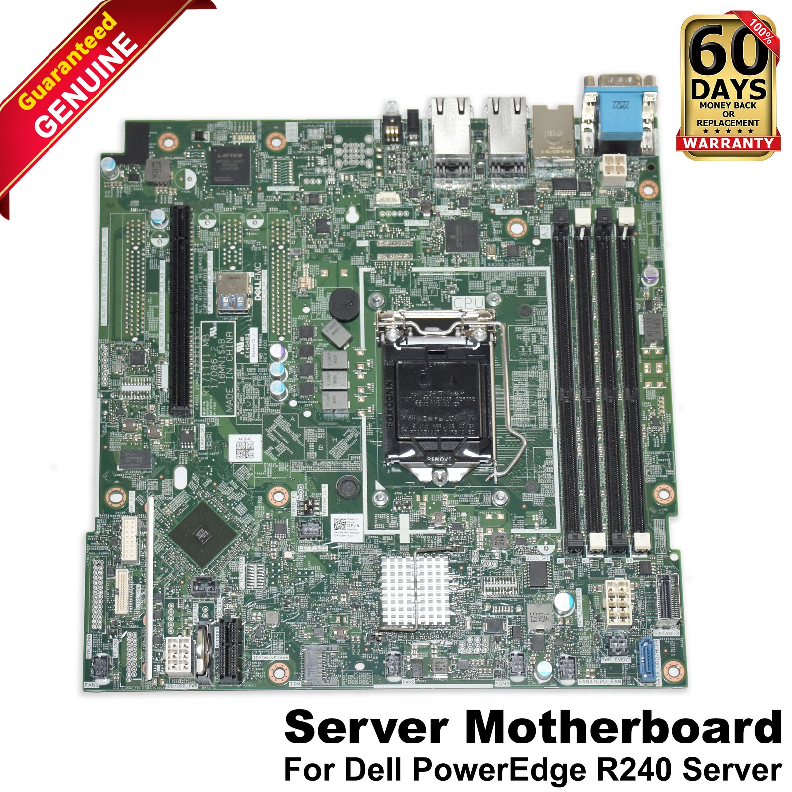 Genuine Dell PowerEdge R240 XL Server Motherboard Intel Xeon C242 Chipset 0KFFK