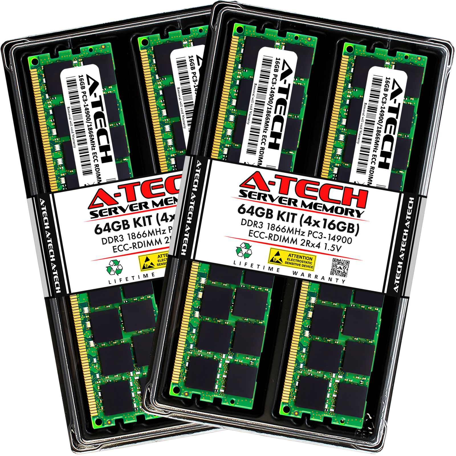 64GB 4x 16GB PC3-14900R RDIMM Dell PowerEdge R515 M710HD R415 R720 Memory RAM