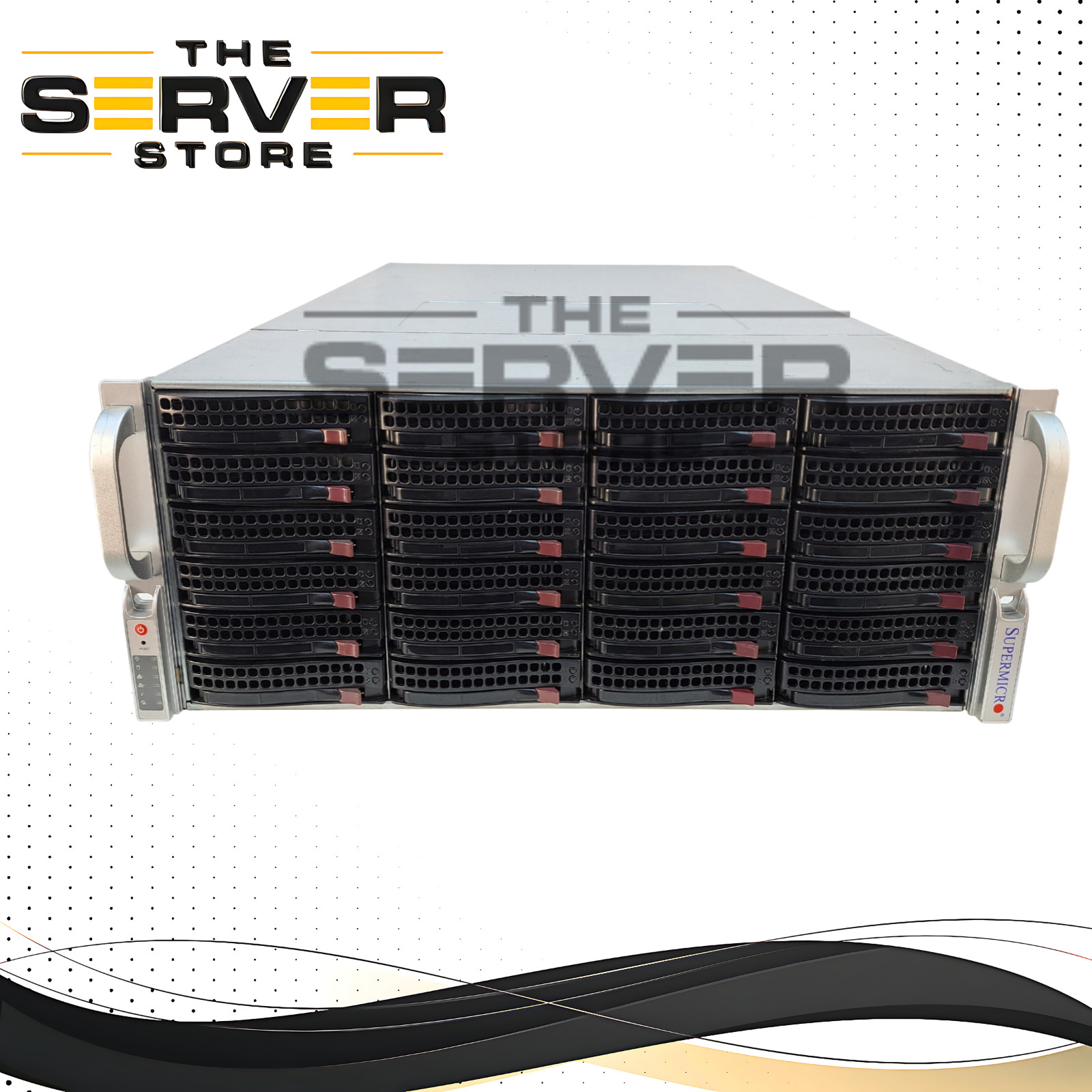 SuperMicro 4U CSE 847 36 Bay LFF Barebone 2x 1280W w/ 2x Bays 2.5 Rear w/Trays