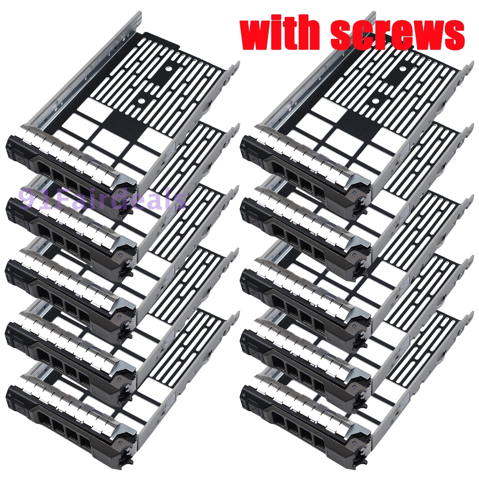 LOT 3.5″ Hard Drive Tray Caddy For Dell PowerEdge T320 T410 T420 T610 T620 T710